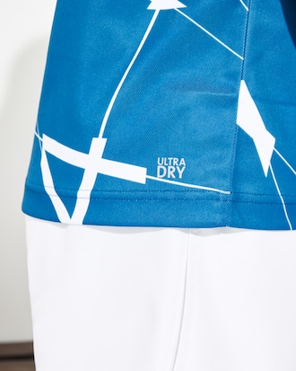 Men's Lacoste SPORT Geometric Design Breathable Piqué T-shirt