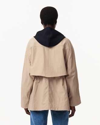 Mid Length Water-Repellent Oversized Parka