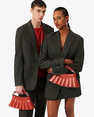 Runway H Lenglen Crocodile Effect Leather Bag