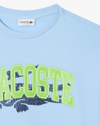 Crocodile Print Cotton T-shirt
