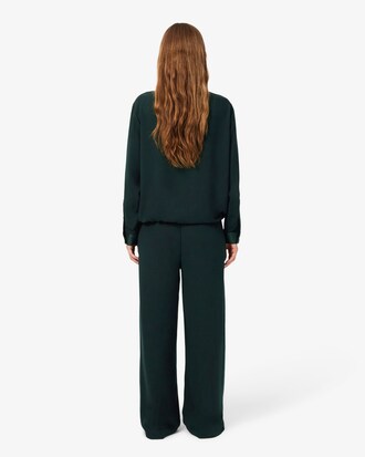 Oversized Satin Band Accent Pants