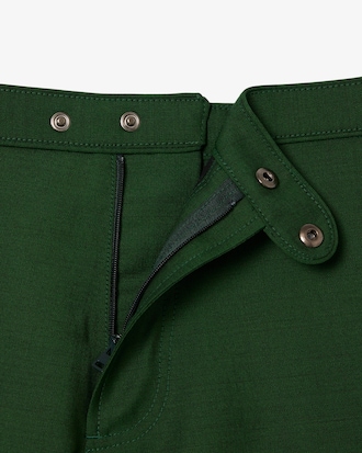 Runway Trim Accent Wool Shorts