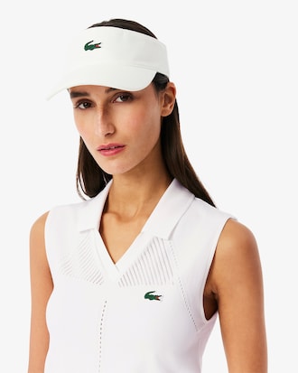 Sleeveless Stretch Knit Tennis Polo Shirt