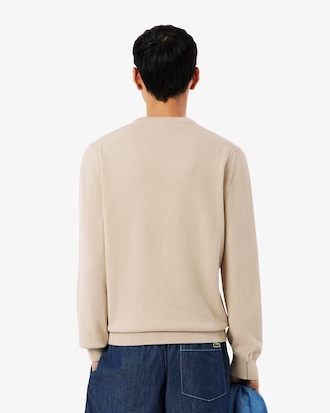 Monochrome Crew Neck Cotton Sweater