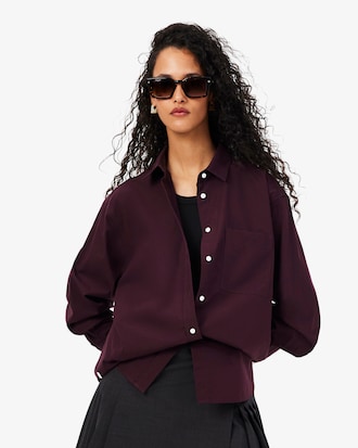Oversized Cotton Poplin Shirt