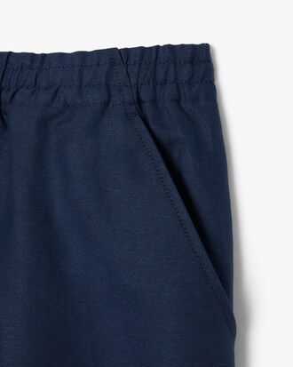 Regular Fit Linen Blend Shorts