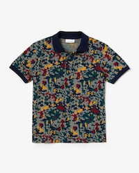 Boys' Lacoste Camouflage Print Cotton Piqu&eacute; Polo Shirt