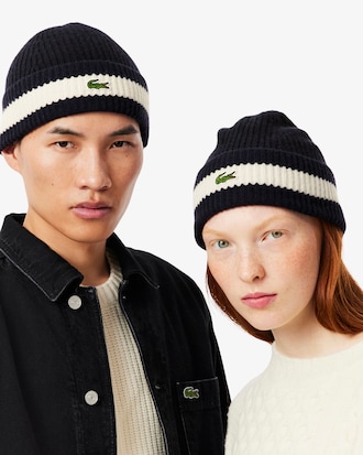 Rib Knit Wool Beanie