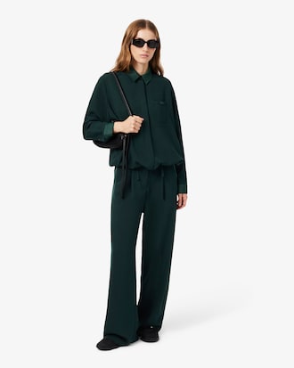 Oversized Satin Band Accent Pants