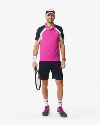 Ultra Dry Colour-Block Tennis Polo Shirt