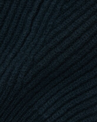 Runway Rib Knit Felted Wool Balaclava