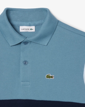 Colour-Block Petit Piqué Polo Shirt