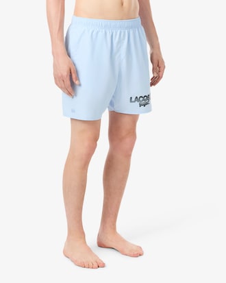 Mid Length Printed Swim Trunks