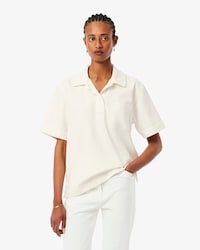 Oversized Lightweight Denim Polo Shirt