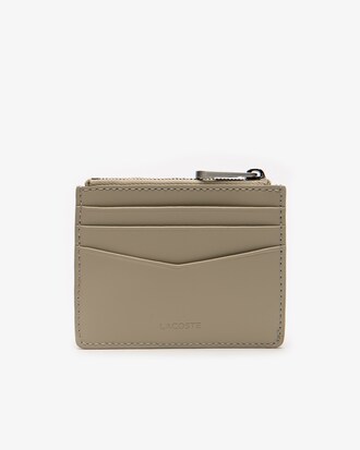 Men's Chantaco Matte Piqu&eacute; Leather Zip 6 Card Holder