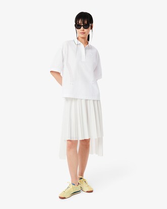 Oversized Technical Fabric Polo Shirt