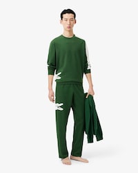 Printed Fleece Loungewear Pants