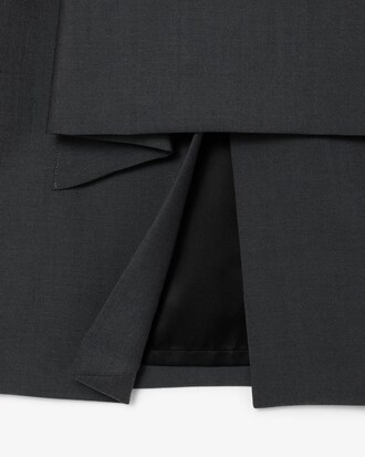 Runway Flap Detail Midi Skirt