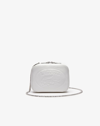 Women's Croco Crew Grained Leather Zip Shoulder Bag