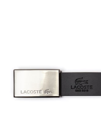 Men's Reversible Leather Belt And 2 Buckles Gift Set