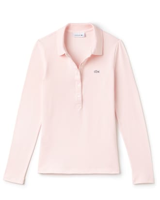 Women's Lacoste Slim Fit Stretch Mini Piqu&eacute; Polo Shirt