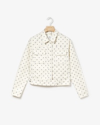 Women's Lacoste LIVE Mini Paisley Print Buttoned Jacket