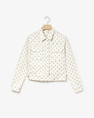 Women's Lacoste LIVE Mini Paisley Print Buttoned Jacket