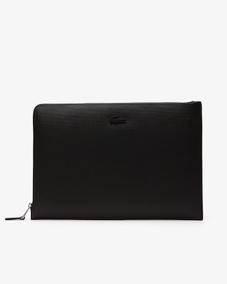 Men's Chantaco Matte Piqu&eacute; Leather Zip Document Holder