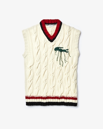 Unisex Fashion Show Oversized Sleeveless Golf Sweater