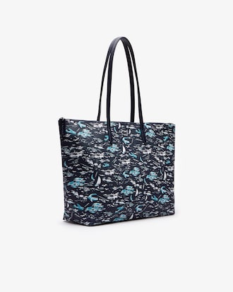Women's L.12.12 Concept Hawaiian Print Large Tote Bag