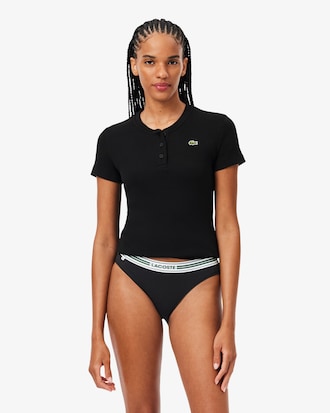Contrast Waist Stretch Cotton Briefs