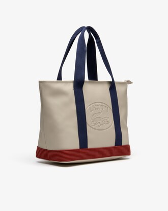 Women's Classic Coated Piqu&eacute; Canvas Zip Tote Bag