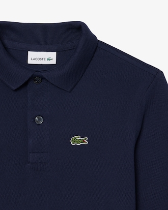 Long Sleeved Petit Piqu&eacute; Polo Shirt