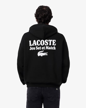 Multi Print Fleece Hoodie