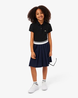 Scalloped Collar Piqu&eacute; Polo Shirt