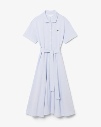 Flared Piqu&eacute; Polo Dress