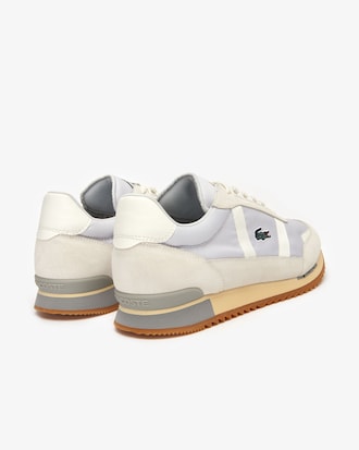 Men&rsquo;s Partner Retro Textile and Suede Trainers