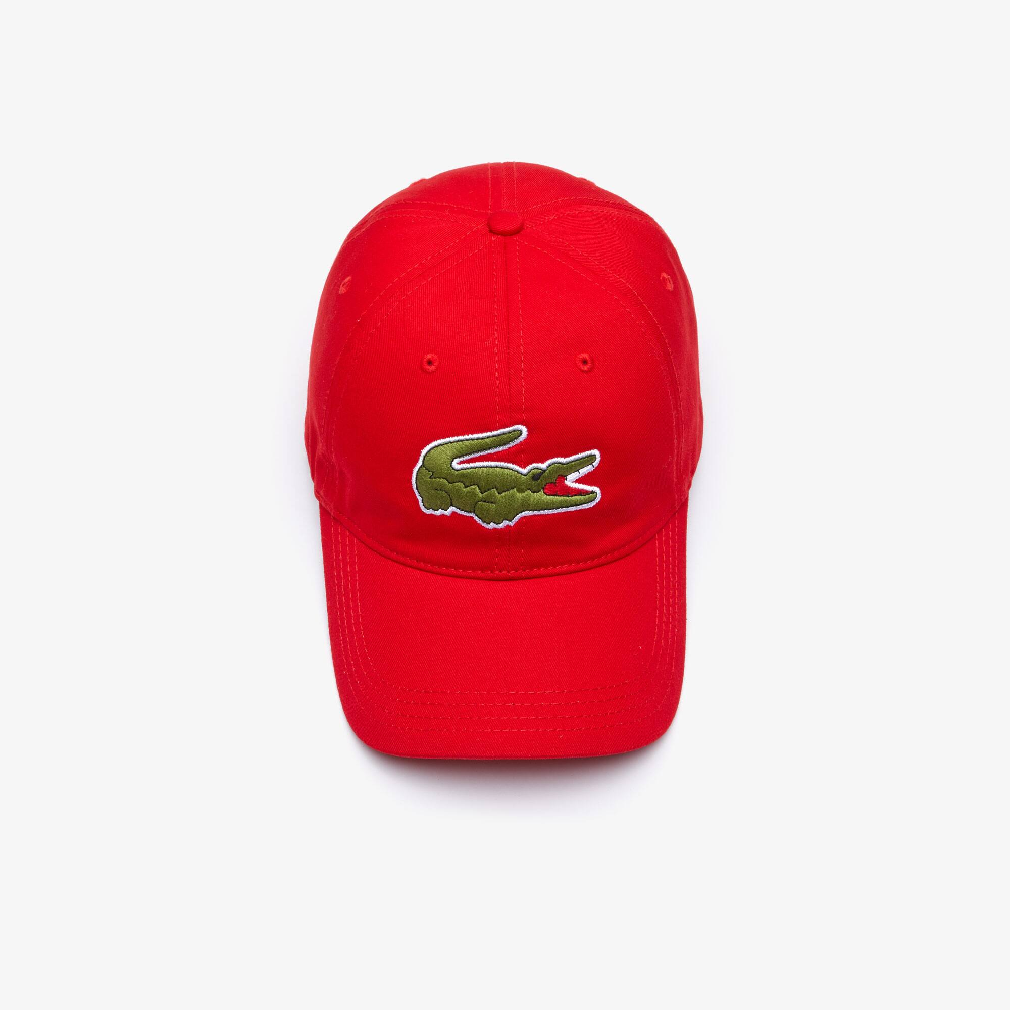 red lacoste cap