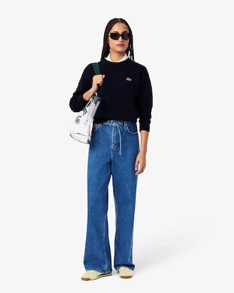 Moss Stitch Cotton Sweater