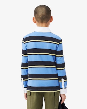 Striped Rugby Polo Shirt