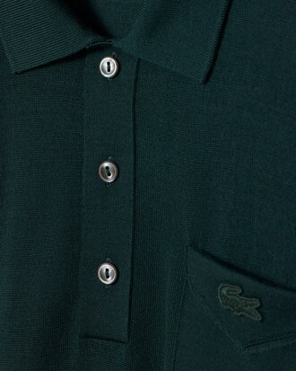 Runway Polo Collar Merino Wool Sweater