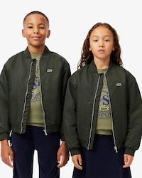Nylon Colour-Block Bomber Jacket