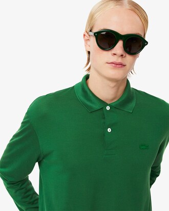 Runway Loose Fit Silk Mini-Piqué Polo Shirt