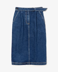 Women's Straight Mid-Length Denim Skirt