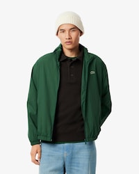 Water-Repellent Hooded Track Jacket
