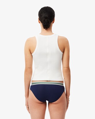 Contrast Waist Stretch Cotton Briefs
