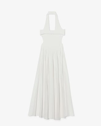 Runway Ribbed Pleated Dress
