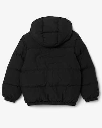 Unisex Embroidered Crocodile Hooded Puffed Jacket