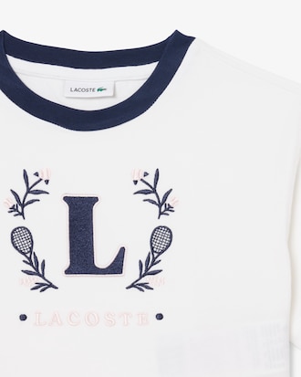 Contrast Badge Cotton T-shirt