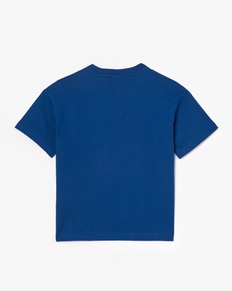 Contrast Badge Cotton T-shirt